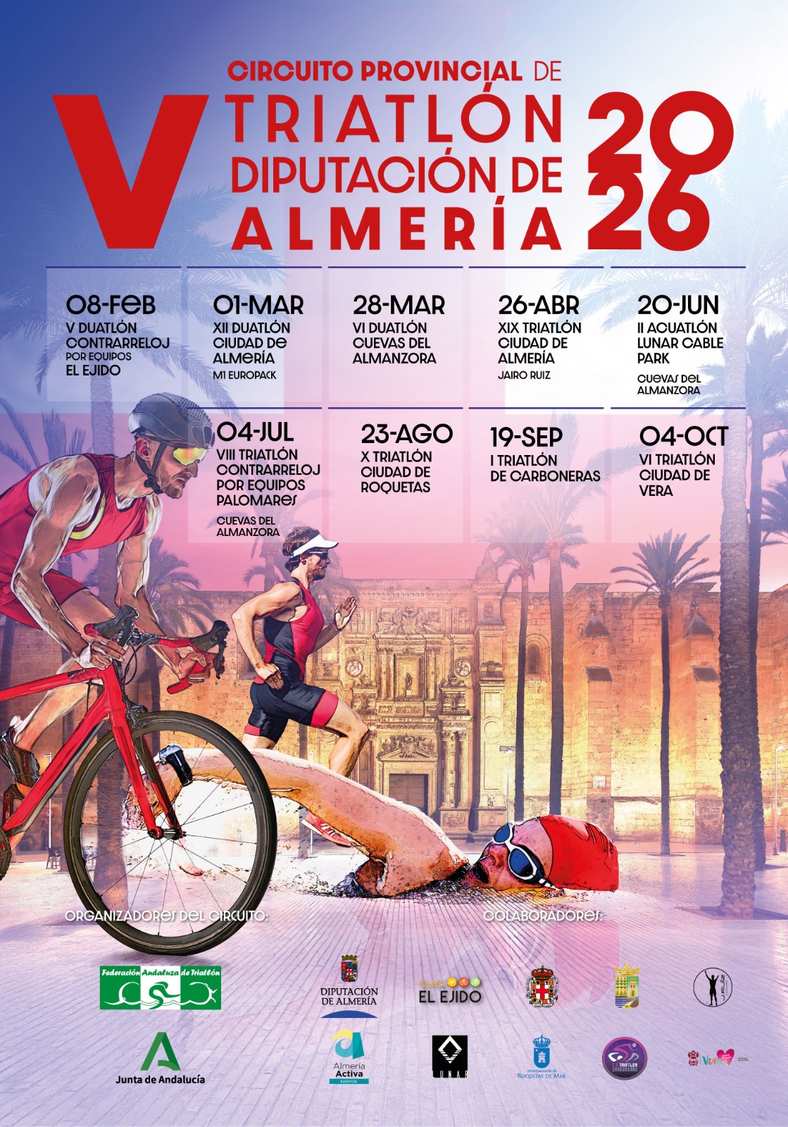 Circuito Provincial de Triatlón. Roquetas de Mar 23-08-26